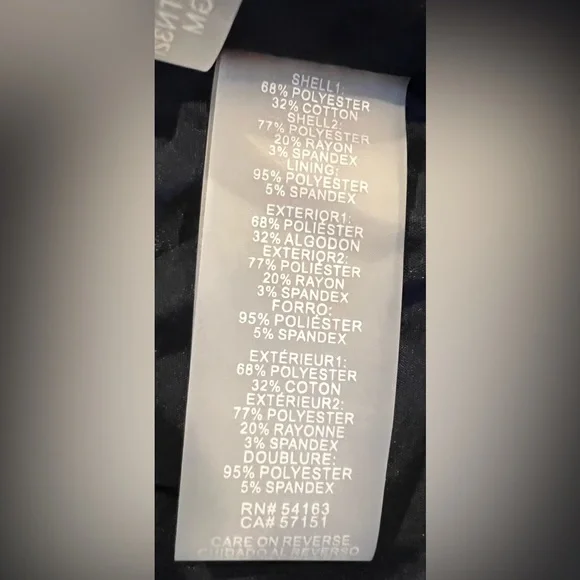 NWT Tommy Hilfiger Light Gray Blazer Suit Jacket with Navy Trim Size 10 - Picture 5 of 8